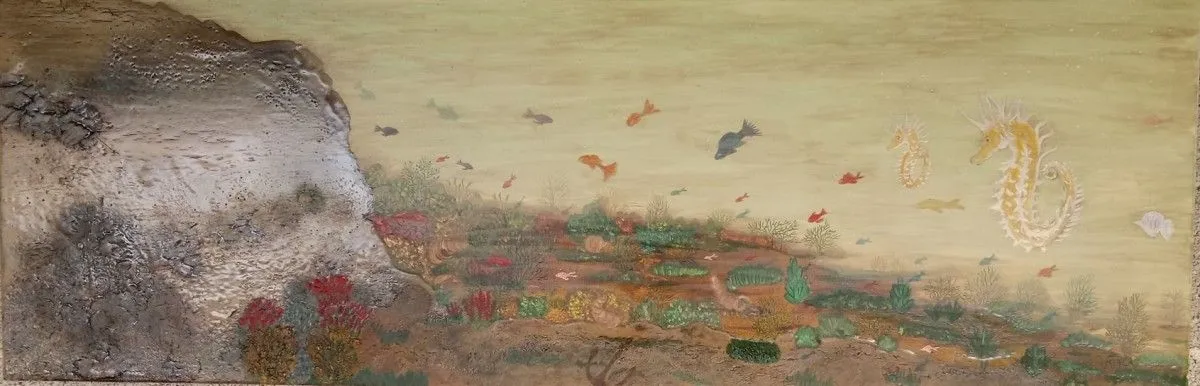 Série "Fonds marins": L'hippocampe, artwork by Viviane RINCK