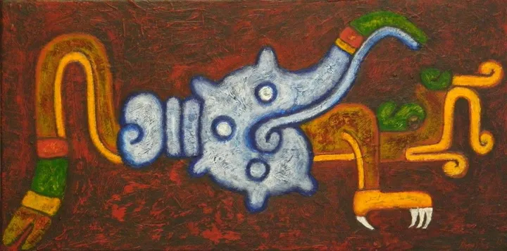Caracol Dragon, œuvre de Aquiles Ortiz