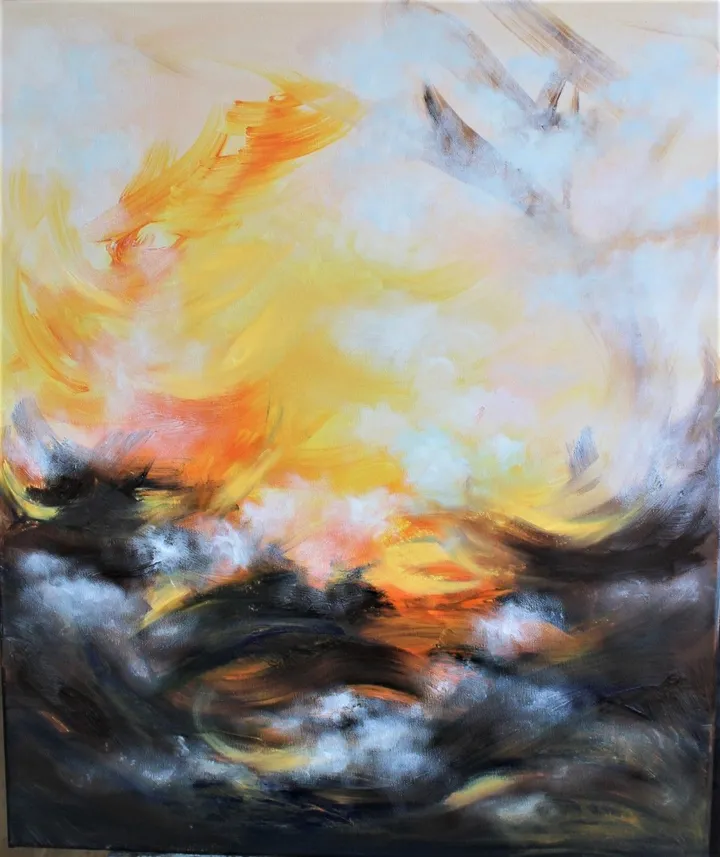 "Flames", œuvre de Anda Dzen?te