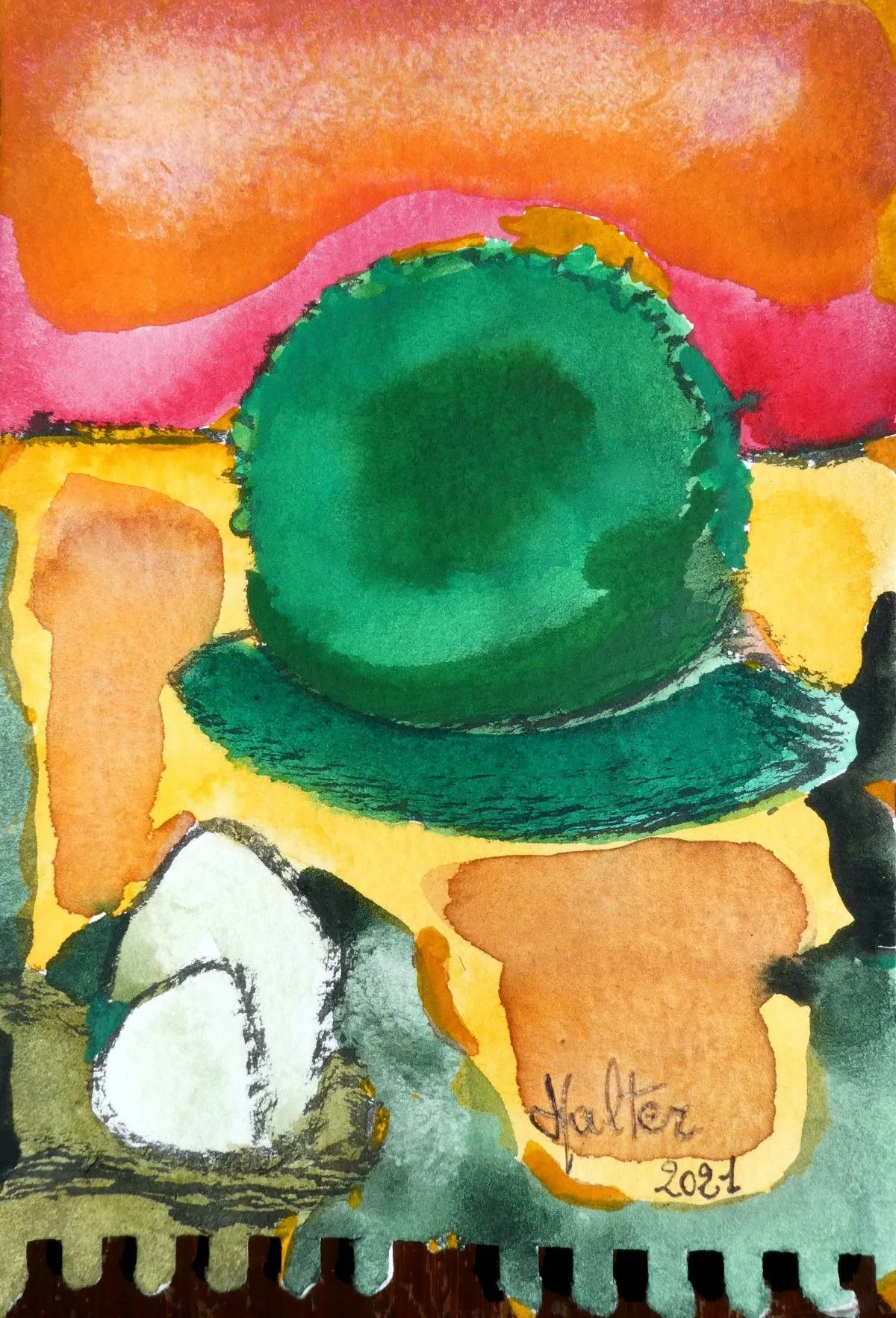 Boule de buis, artwork by Alain HALTER