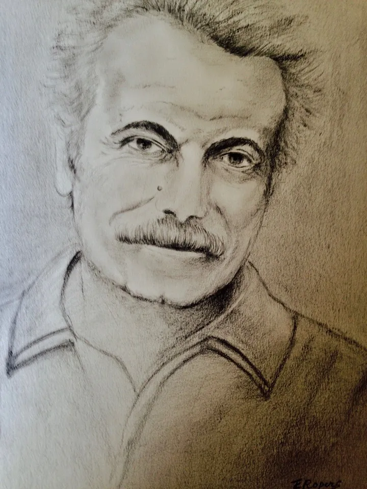 G Brassens, œuvre de Jacqueline Ropers