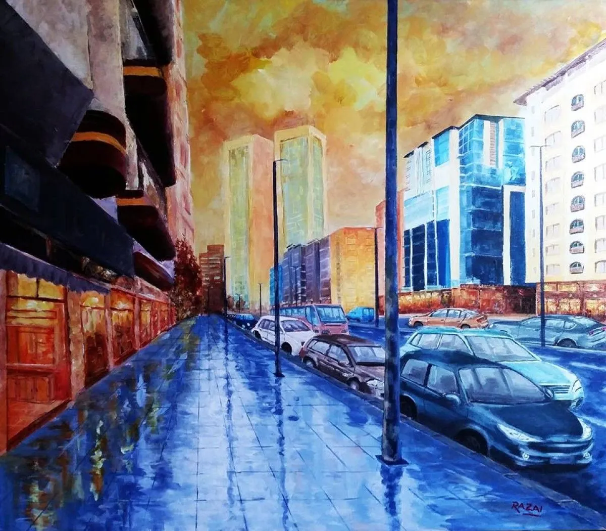 Casablanca, Morocco, artwork by Larbi Razai