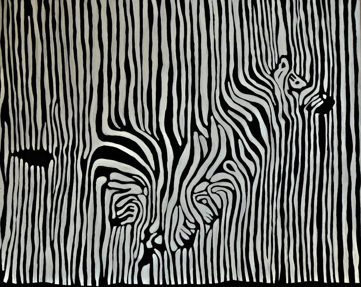 Chevron Zebra, œuvre de Rachel Olynuk