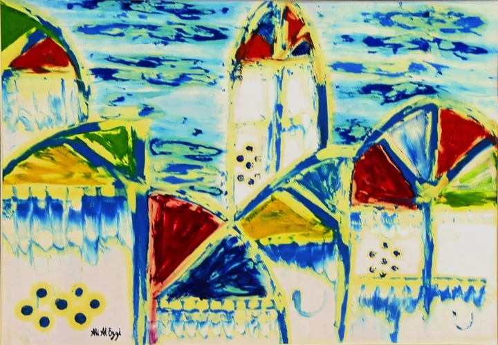 colored windows ( 1 ), artwork by Ali AlEzzi