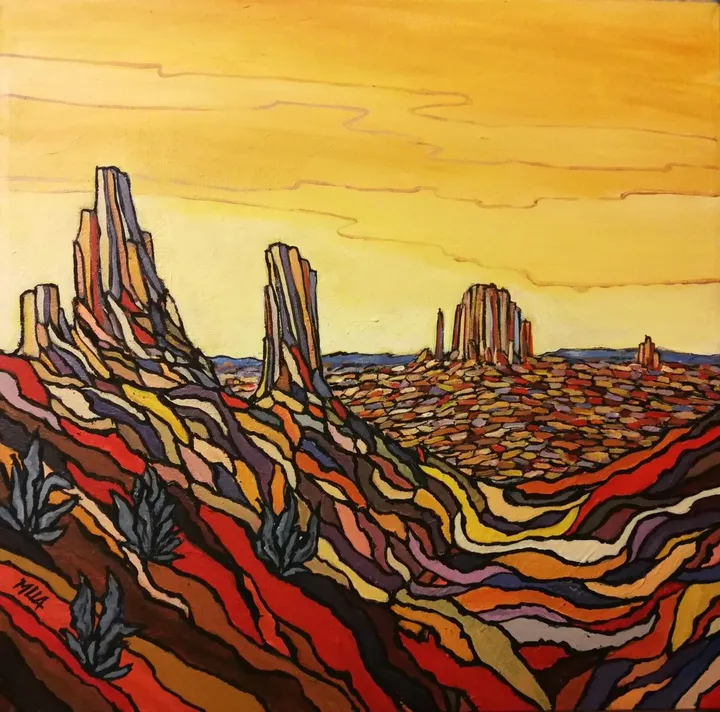 Monument Valley, œuvre de Mila philip