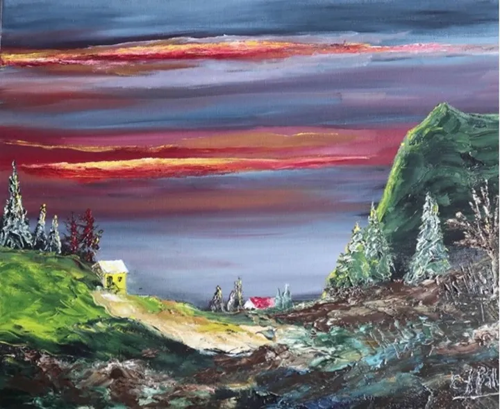 Le Versant du Massif (Petite Rivière St-François, PQ Ch.), artwork by Grand partage