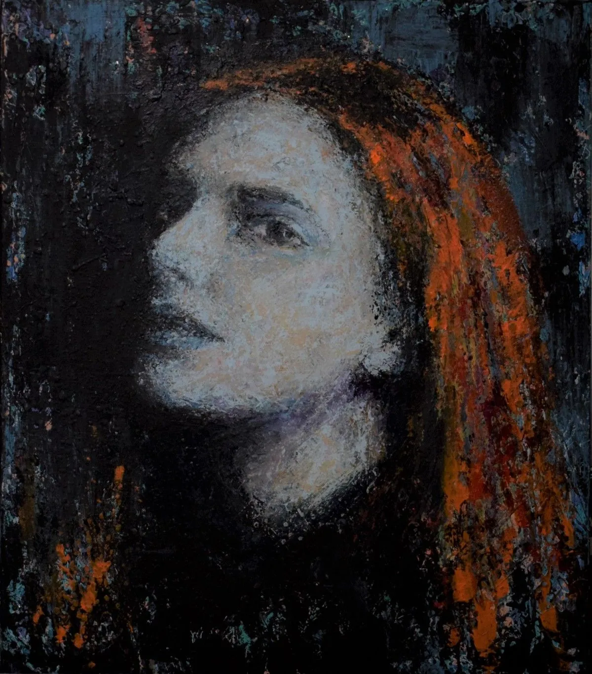 A woman with red hair, œuvre de Magdalena Wozniak-Melissourgaki