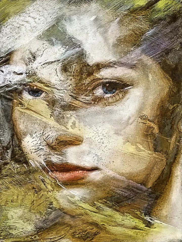 [Portrait Series - The New Mona Lisa]   2019-10534-7   50 x 66,5 cm, œuvre de Ali Aslan