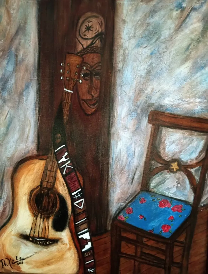 Ma guitare, artwork by Jean-pierre Delisle