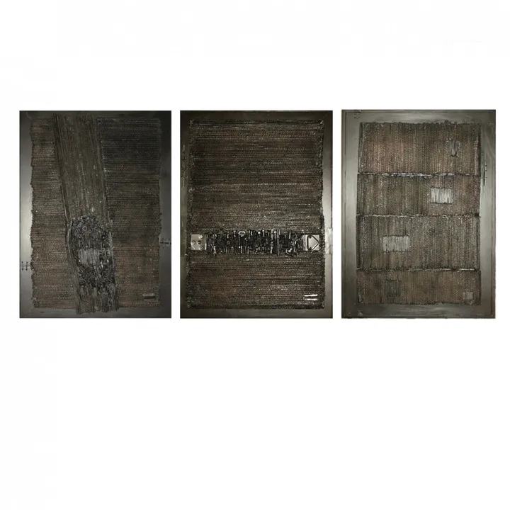 Triptyque 2: Matière texture et lumière, artwork by Gueddali Abderrafie
