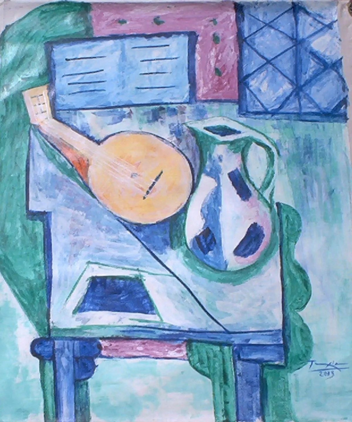 guitarre, artwork by alberto texier
