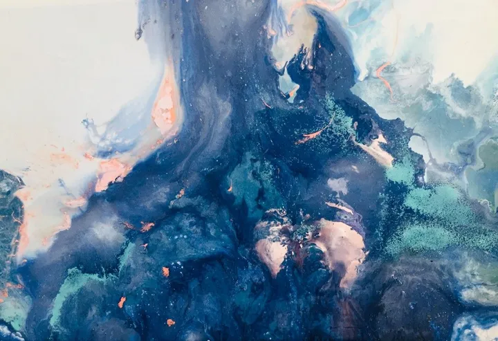 Blue, œuvre de Maryse Menard