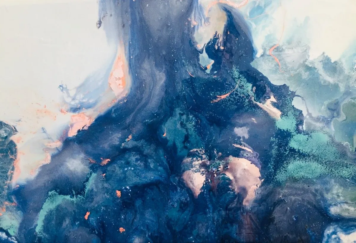 Blue, œuvre de Maryse Menard