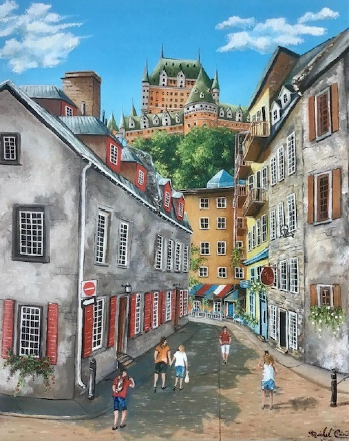 SOUVENIR DE VACANCES, œuvre de Michel Cantin