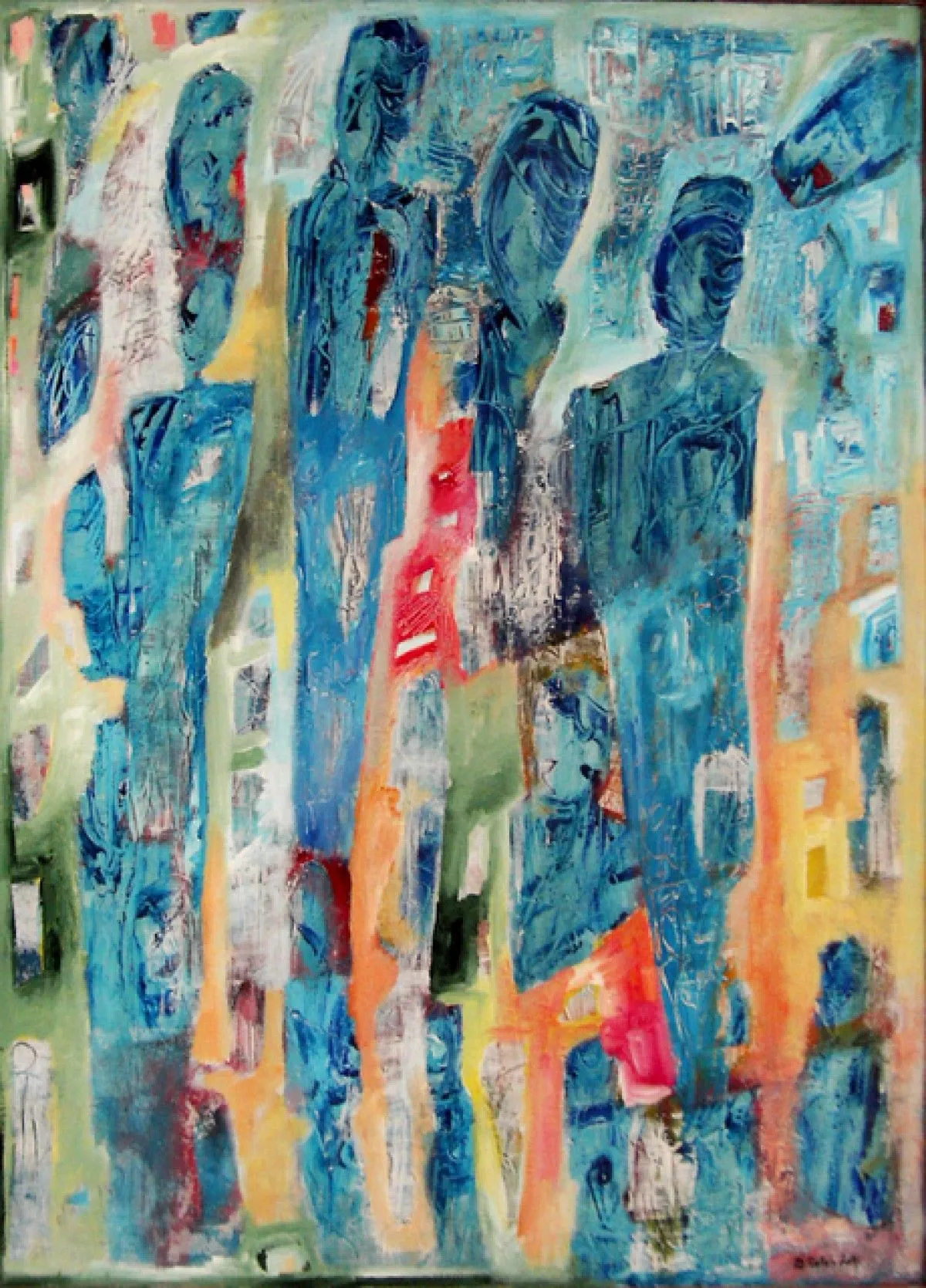 Silhouette bleue, œuvre de lotfi ben salah