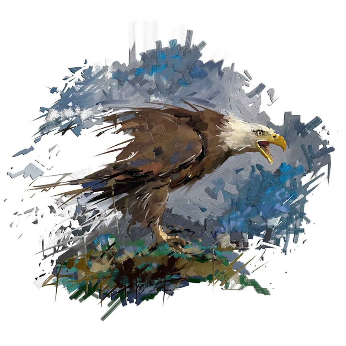 Eagle, artwork by Jatmika Jati