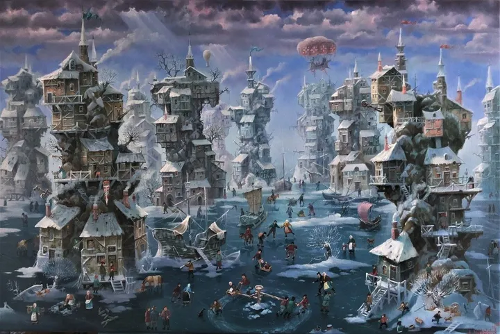 "Winter City"., œuvre de ????????? ?????????