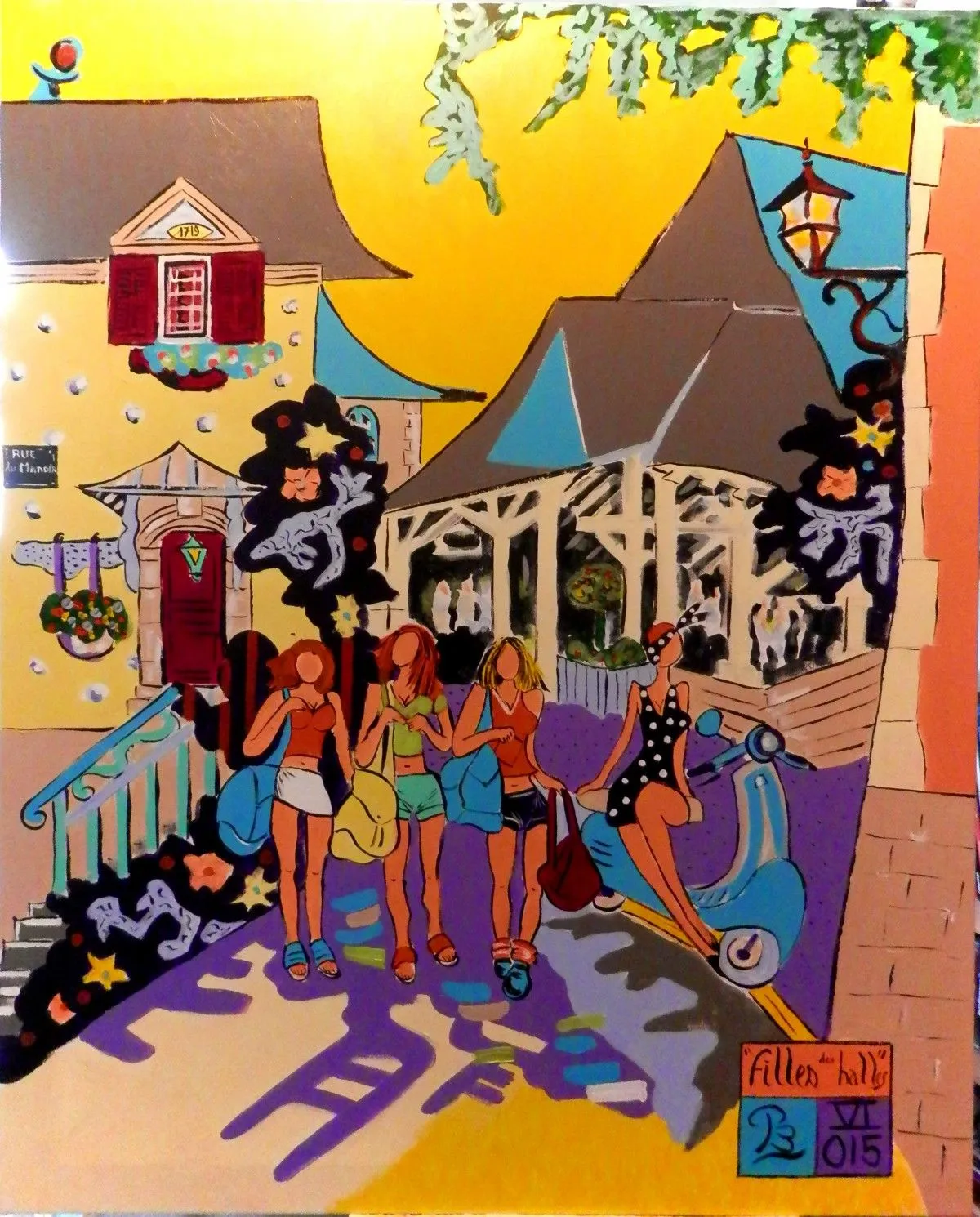 "Filles des Halles", œuvre de Patrick Bergès