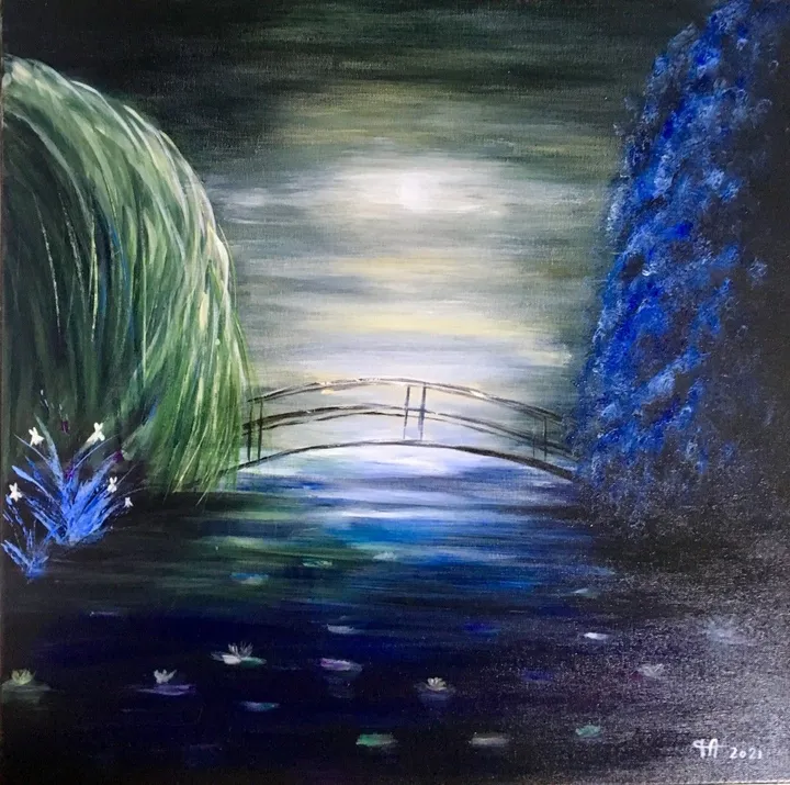 Le pont de Monet, artwork by Françoise AUGUSTINE