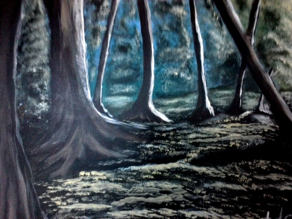 "Forest Sunlight", œuvre de Taryn Simpson