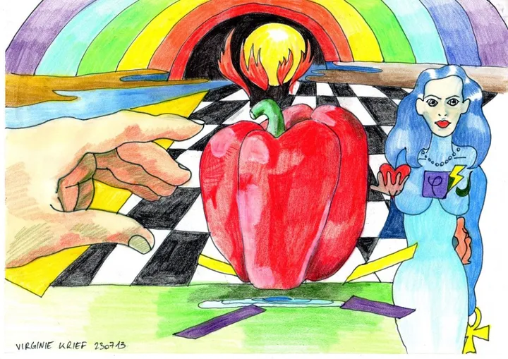 Le Poivron, artwork by Virginie Krief