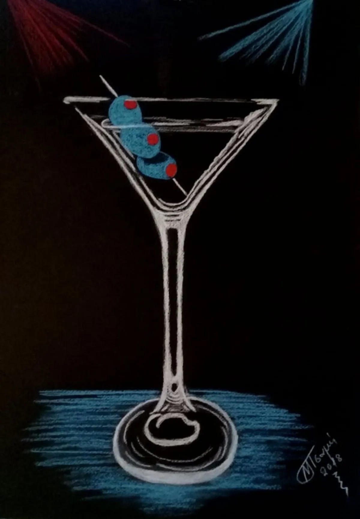 clear martini, œuvre de Marini Tsambi