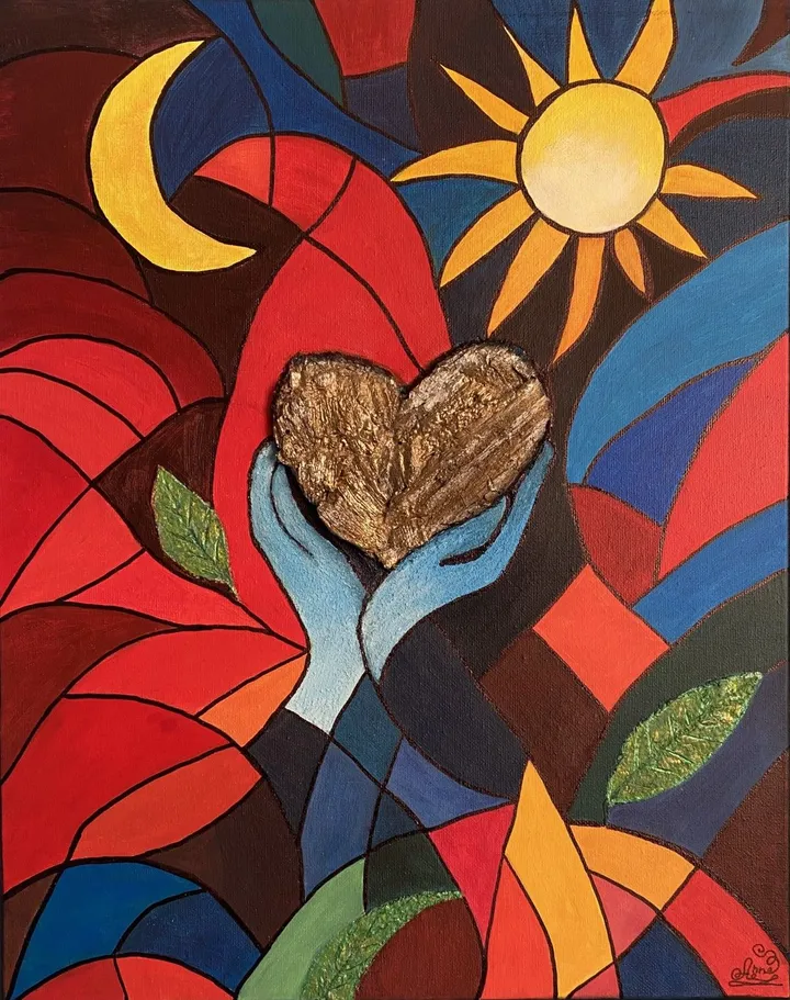 Cosmic Embrace, œuvre de Anne Antoine