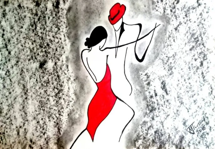 Dancing, œuvre de Marini Tsambi