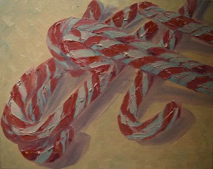 candy canes, œuvre de Magdalena M?dzkiewicz