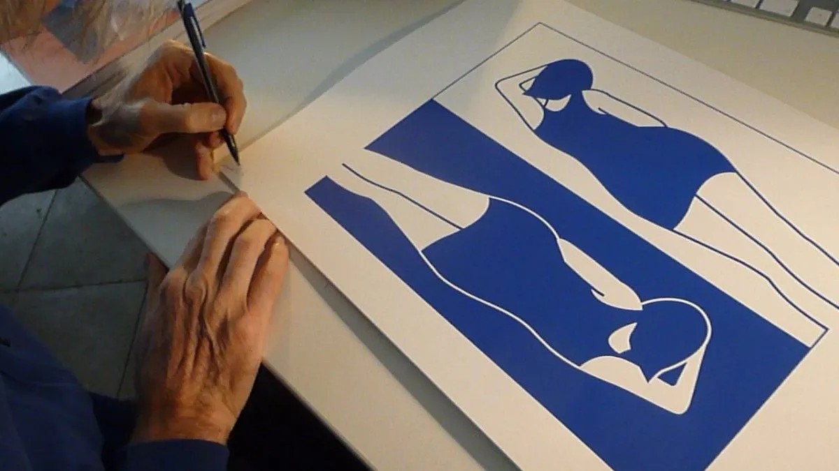 Claire De Lune - Sérigraphie, œuvre de FANJOUX FABRICE