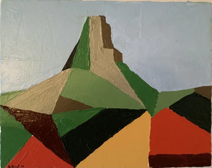 Solutré (étude pour le polyptyque Millésime), œuvre de guenael revel