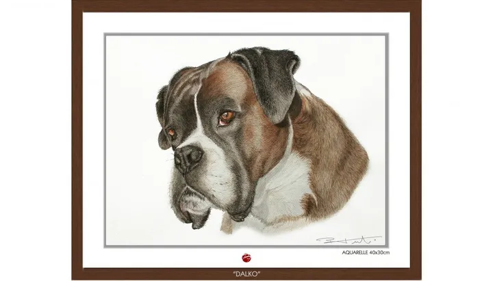 "DALKO" BOXER, œuvre de Pierre Frutschi