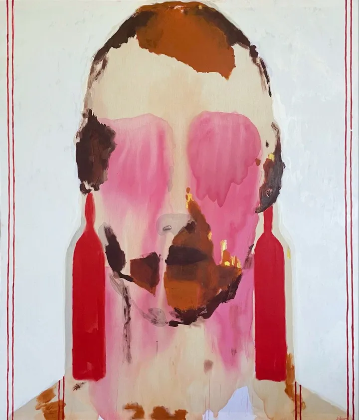 The Bijouterie in Red, artwork by Gela Mikava