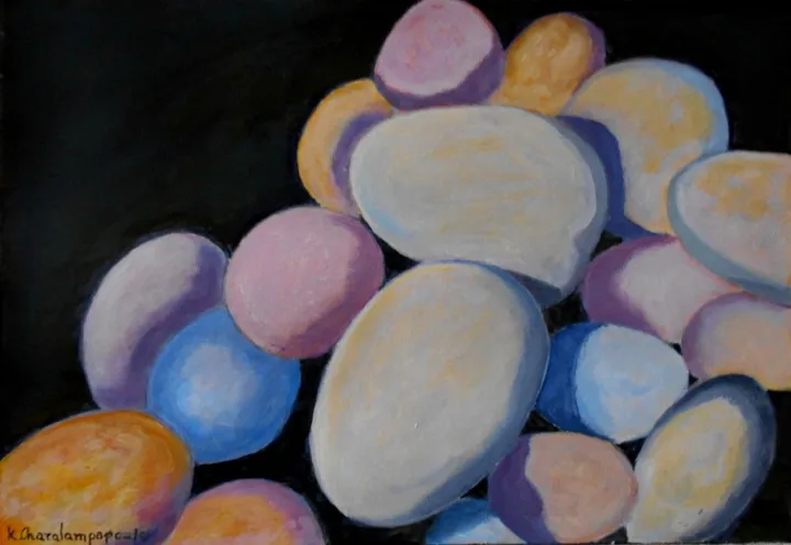 COLORFUL STONES, artwork by Konstantinos Charalampopoulos