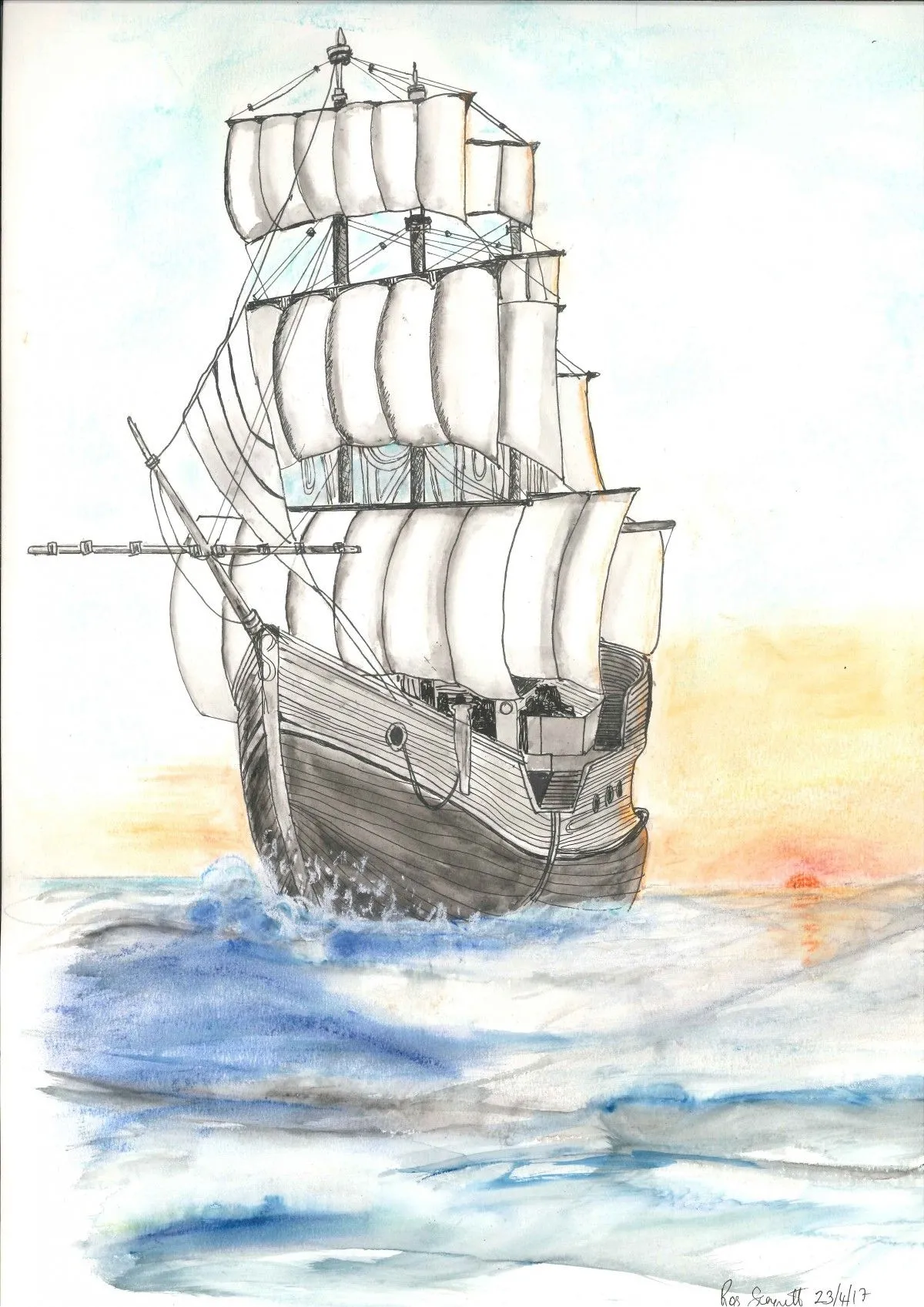 Lady of the Seas, artwork by Ros Sennitt