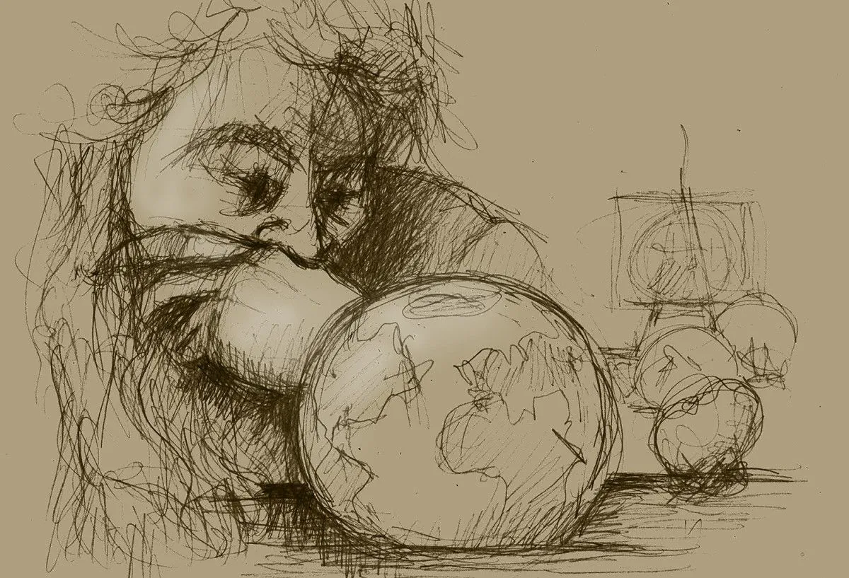 LE DOUTE - THE DOUBT, œuvre de Jean Bessat