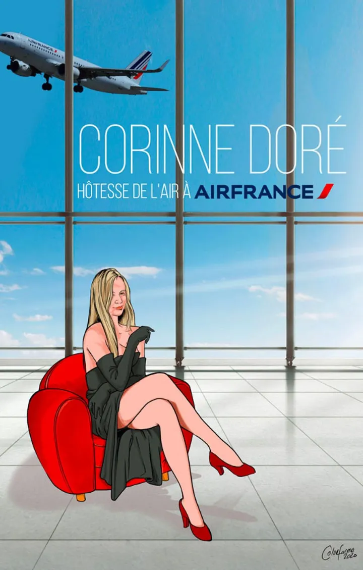 Corinne Doré, artwork by Farid Mahiedine