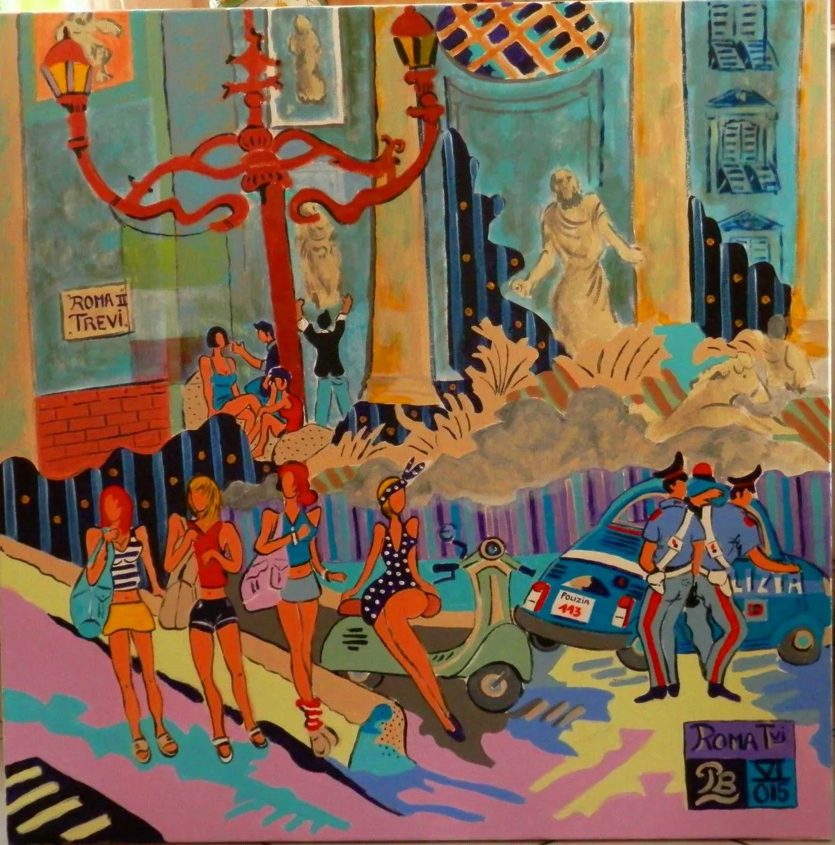 "Trevi fountain", œuvre de Patrick Bergès