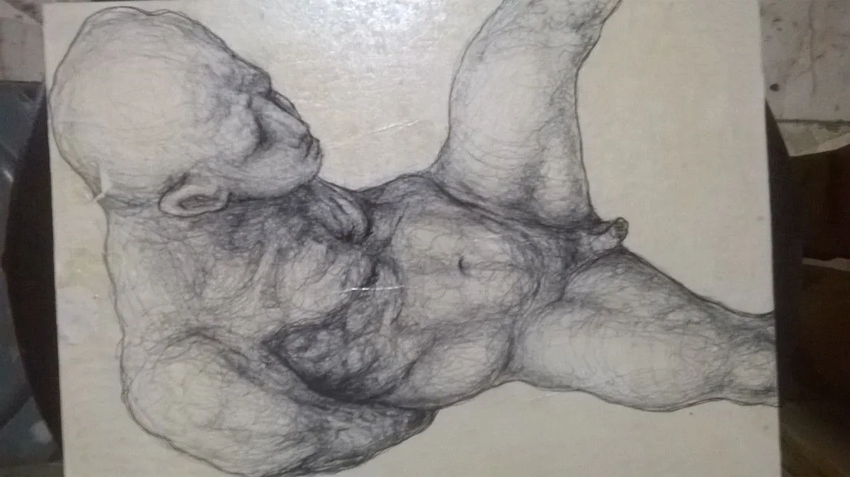 A Titan Slave inchained, œuvre de Luis Fernando Márquez PONXX