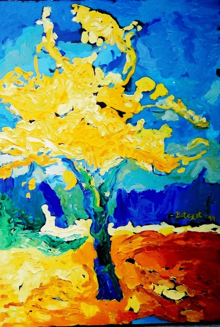 The luminous tree, artwork by Dragos Botezat