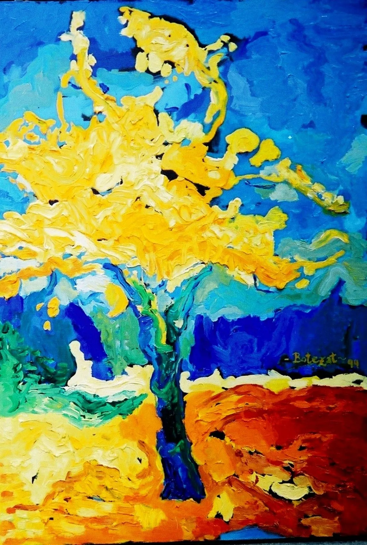 The luminous tree, artwork by Dragos Botezat
