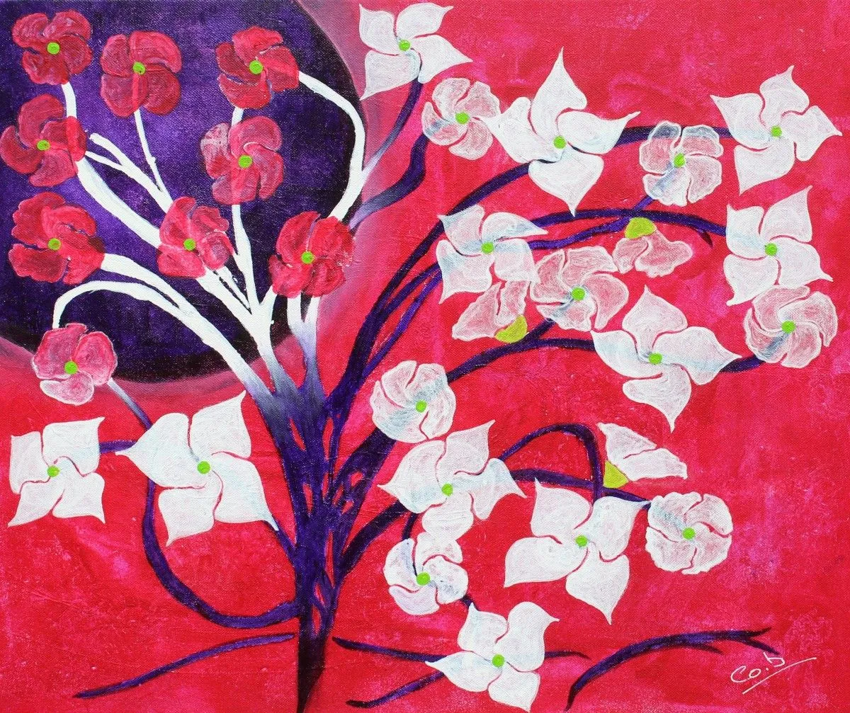 Fleurs de Nuit, artwork by Corinne Brossier