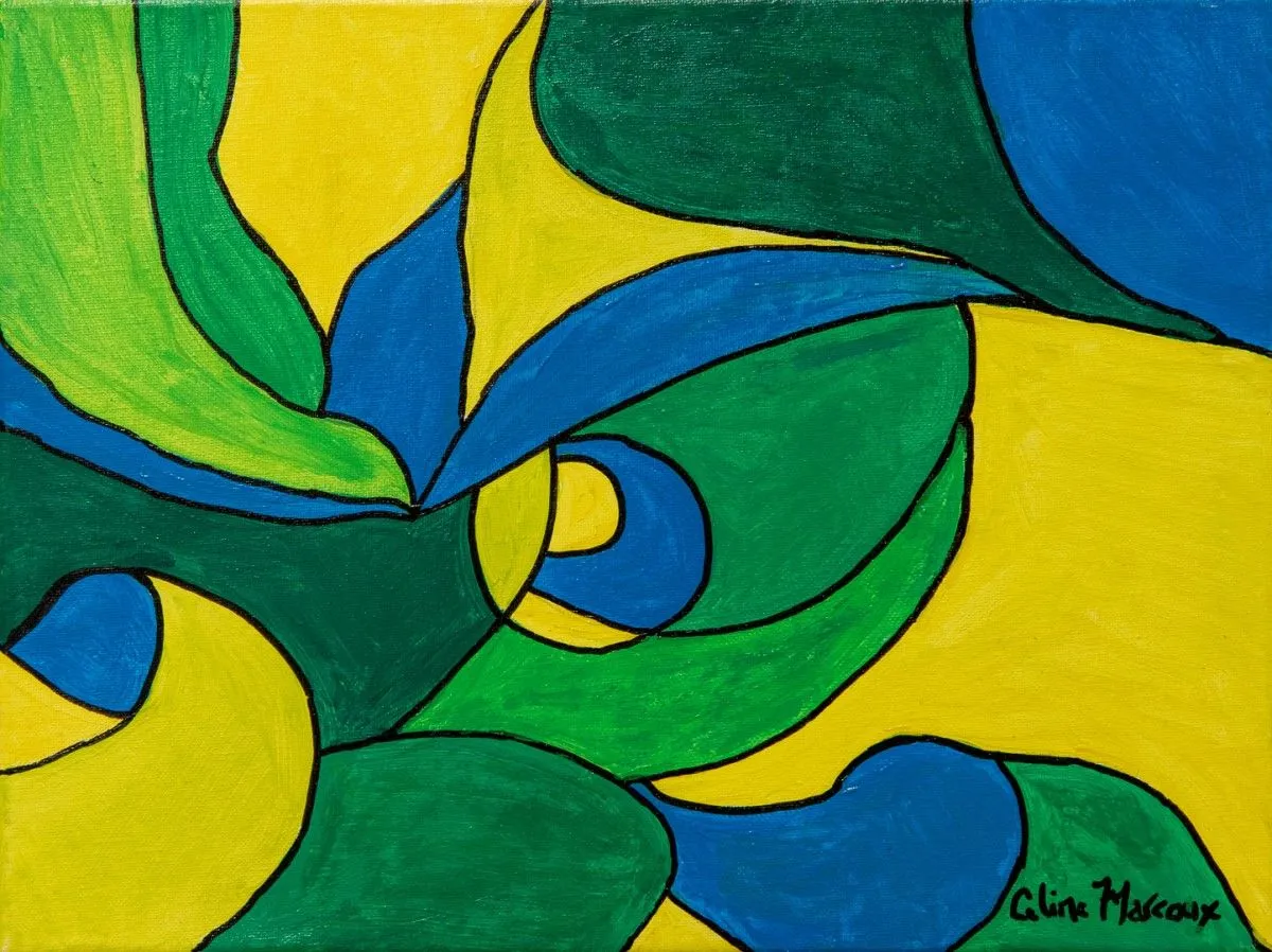 un  monde en  couleurs, artwork by Céline Marcoux