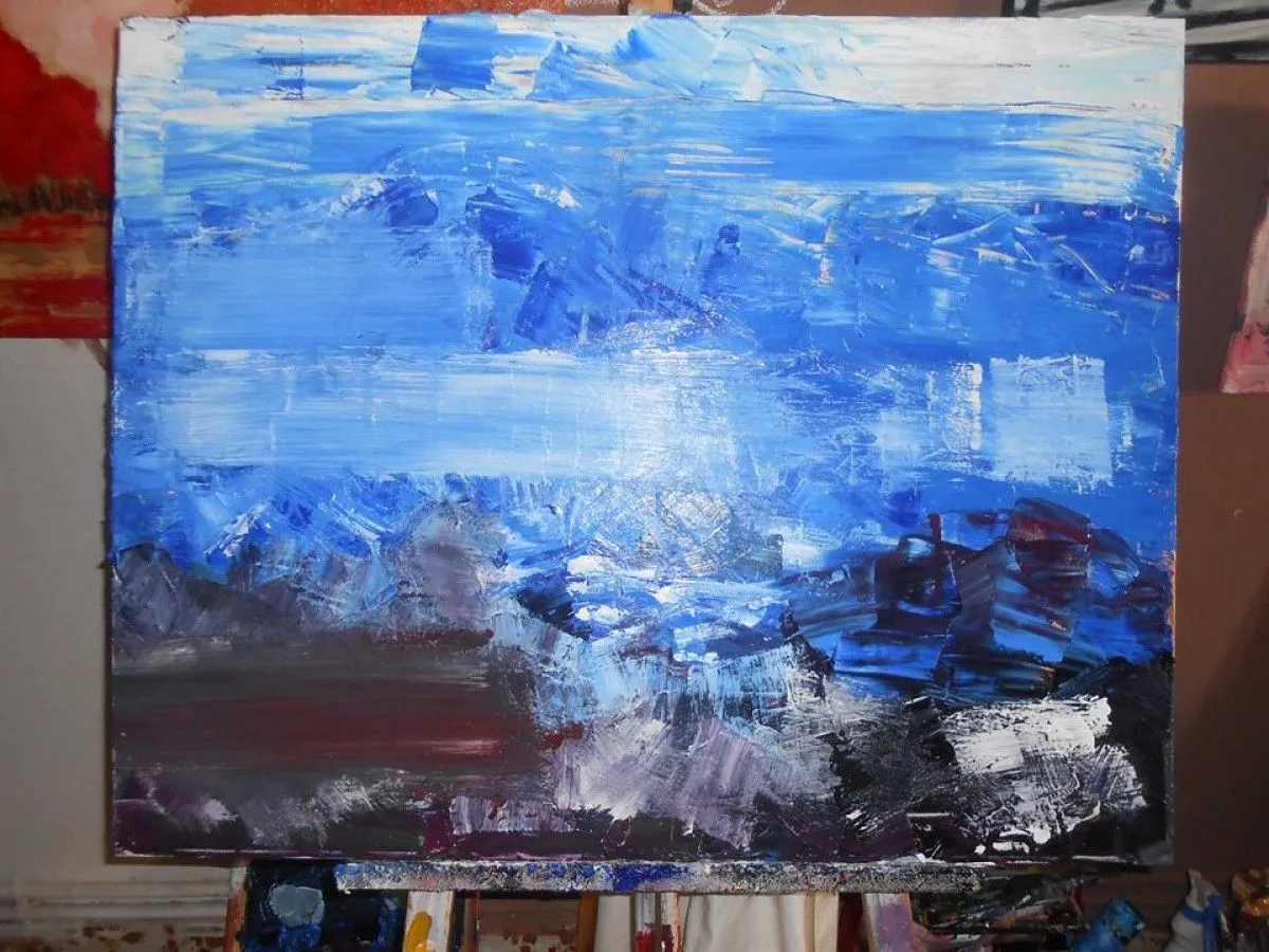 The winter and the sea, artwork by Joao Dias