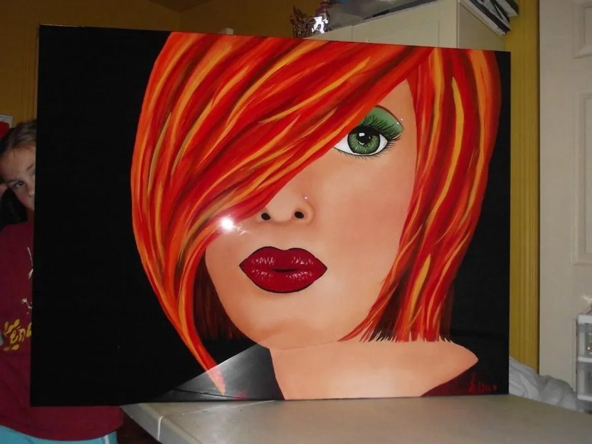 La femme de feu, artwork by Lisa Blais
