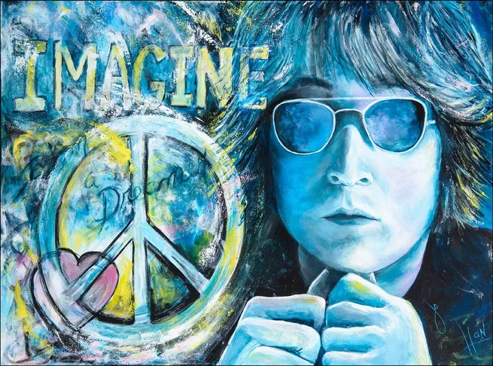 Lennon, œuvre de Johanne Dupont