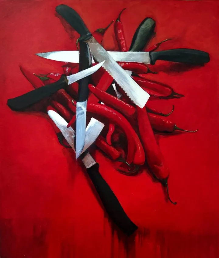 Red in Red, œuvre de Lea Laboy