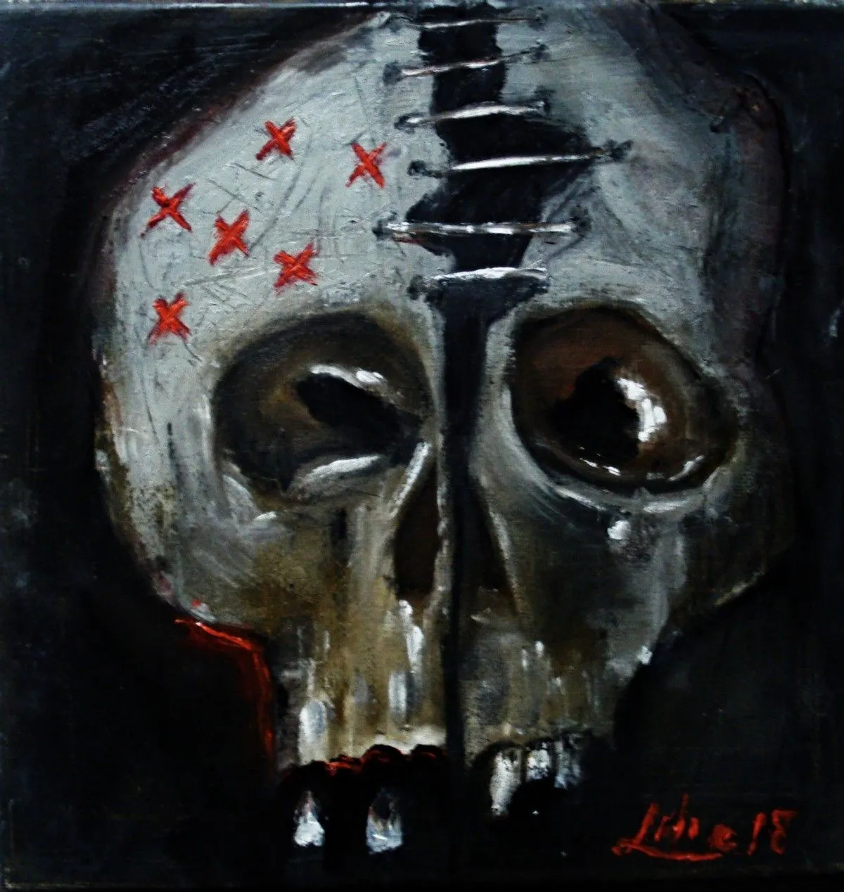 "Skull", artwork by Liliya Peter