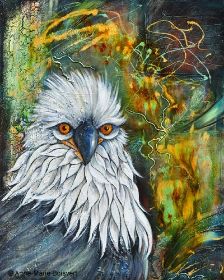 L'aigle, œuvre de Anne-Marie Boisvert