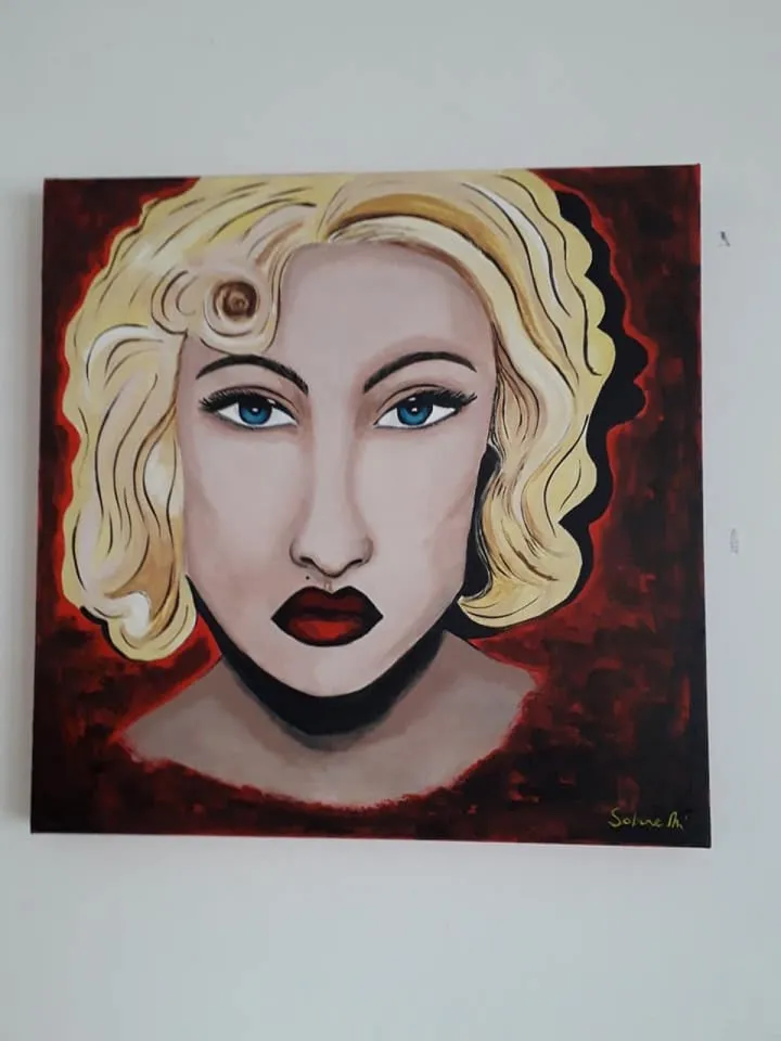 rouge amour, œuvre de sabine mania